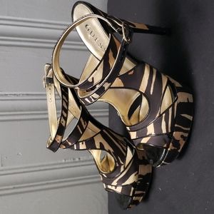 GUESS Animal Print Heels